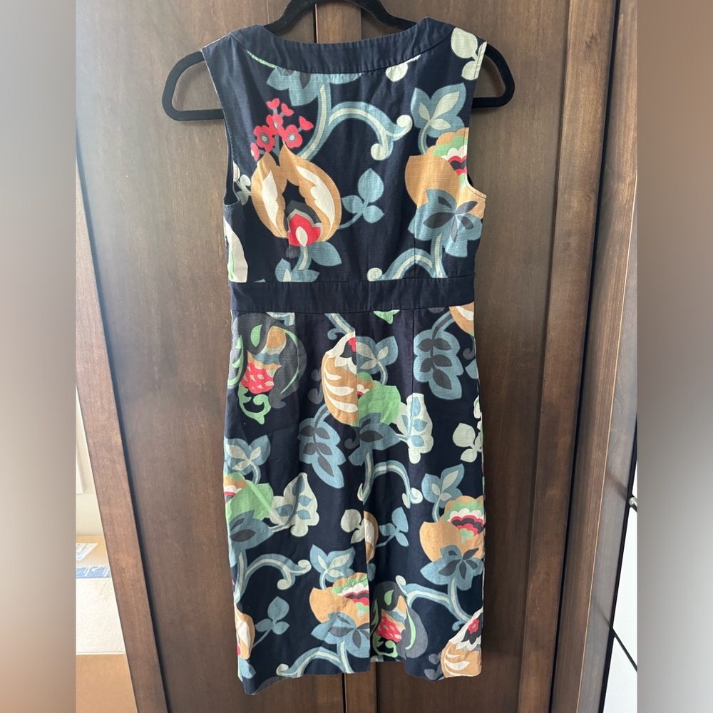 Boden Floral Print Sleeveless Dress size 4 R - Picture 4 of 8